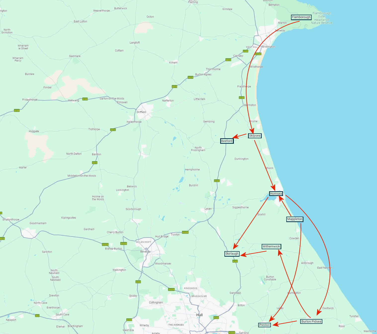 EastYorkshireMap